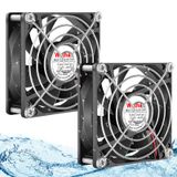 Wathai 80mm x 25mm 12 V Su Geçirmez Fan Çift Top Yüksek Speedfor DIY Soğutma Havalandırma Egzoz Projeleri IP67
