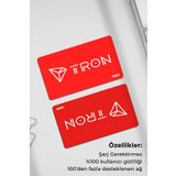 Wats Wallet Platinum Set Kripto Para Cüzdanı (Cold Wallet)-Tron Tasarımlı-(1 Metal-2 Yedek)
