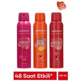 Watsons 3’lü Kadın Deodorant Seti – Seabloom Pudrasız Golden Horizon Radiant Glow 150 ml