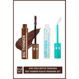 Watsons Bıg Thınker Maskara Kahve+ Aım Hıgh Clear Şeffaf Maskara - Kahverengi