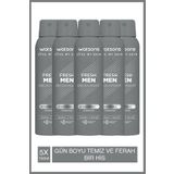 Watsons Fresh Men Pudrasız Deodorant Sprey 5x150ml