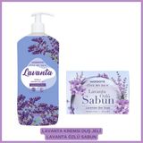 Watsons Kremli Duş Jeli Lavanta 1 L - Lavanta Özlü El Sabunu 100 GR 2li Set