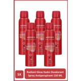 Watsons Radiant Glow Deodorant Sprey Kadın Pudralı 5x150ml