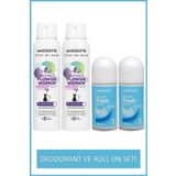 Watsons Shower Fresh Kadın Roll-on 50 Ml X2 ve Invisible Fresh 24 Saat Etkili Deodorant 150 Ml X2