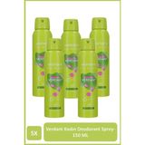 Watsons Verdant Deodorant Sprey Pudrasız 5x150ml - 150 ml