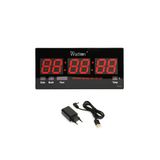 Watton Ceta Dijital Duvar ve Masa Saati Wt-109 ( 45cm-21,5cm ) Tarih Saat Dakika Saniye Alarm Derece PM/AM Takvim