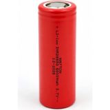 Watton INR 26650 Şarjlı Pil 5000mAh 3.7V Li-ion | Yüksek Kapasiteli El Feneri Projektör Pili Kırmızı - 1 Adet
