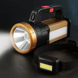 Watton Wt-615 6 Mod Şarjlı El Feneri Projektör Tipi + Kafa Bantlı Led Işık Ayarlanabilir Kafa Lambası