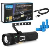 Watton WT-703 15000 Lümen Tg+Cob Led Şarjlı El Feneri