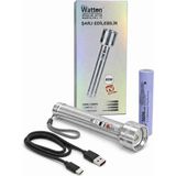 Watton WT-750 Cree Tg Şarjlı Uzun Menzilli Profesyonel El Feneri 300-850 Metre Av ve Kamp Feneri