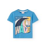 Wave Baskılı Erkek Çocuk Tişört