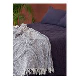 Wave Pamuk Koltuk Şalı Indigo 130x150