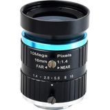 Waveshare Endüstriyel Telefoto Lens, 16MM Odak, C-Mount, Raspberry Pi Kamera ile Uyumlu - Siyah