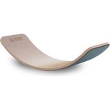 Wavy Board Bambu Laminant Yüzey Mavi Renk Keçeli Denge Tahtası