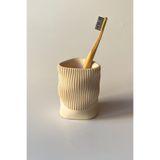 Wavy Diş Fırçalık, Bej, Beton