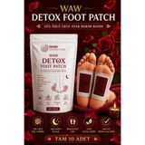 waw international WAW Detox Foot Patch 10 Adet – Gül Özlü Gece Ayak Bakım Bandı