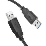 Wawpi USB 3.0 A Fişi üzerine A Fiş Kablosu 10 ft (3 m) Siyah