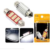 Waxen Sofit Plaka Bagaj Tavan Iç Aydınlatma Ampulü Canbus 41MM 12 LED C5W 6500K Beyaz Güçlü Işık