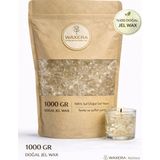 Waxera %100 Saf Jel Wax 1000 gr – Şeffaf Mum Yapım Jeli - Hobi ve Dekoratif Mum Yapımı Için - 1 Adet