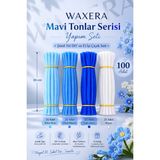 Waxera Mavi Tonlar Serisi Şönil Tel Seti – 100 Adet Dıy El Işi Çiçek Yapım Teli