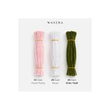 WAXERA Pastel Pembe Şönil Seti 100 Adet – (Pastel Pembe, Beyaz, Ordu Yeşili)