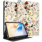 Wazzasoft Samsung Galaxy Tab A7 için Kılıf 10.4 inç Kadınlar Kızlar için Sevimli Folyo Kapak Kalem Tutucu Moda Tasarım Girly Kawaii Çiçek Çiçek Sevimli Tablet Kılıfları Samsung Tab A7 Kılıf 2022/2020
