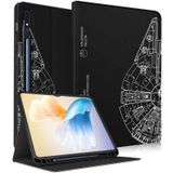 Wazzasoft Samsung Galaxy Tab S8 Ultra/Tab S9 Ultra Kılıf 14.6 inç 2022/2023 Kadınlar Kızlar Çocuklar Erkek Erkek Kalem Tutucu ile Folyo Kapak Sevimli Tasarım Siyah Benzersiz Tablet Kılıfları S9