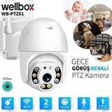 Wb-ptz01 2mp 3.6mm Wifi Dış Ortam Ahd Pan Tilt Kamera