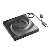 Wbacon Dizüstü Bilgisayar için Taşınabilir DVD Oynatıcı Dizüstü Bilgisayar için CD Burner, Dizüstü Bilgisayar için Harici CD/DVD Sürücüsü CD ROM Dizüstü USB3.0 ve Tip-C için Harici DVD Sürücüsü,