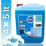 Wbrex Besleyici ve Onarıcı Sıvı El Sabunu 5lt * 4 Adet Ekonomik Boy Okyanus Kokulu - 20 lt