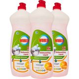 Wbrex Bulaşık Deterjanı Portakal Kokulu 650 ml * 3