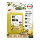 WBREX Özel Seri İki Kat Zeytinyağ,Zerdeçal Ekstratlı Beyaz Sabun ve Limon Notalı Vegan Sıvı Sabun