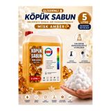 WBREX Premium Gliserinli Köpük Sabun 5 lt Ekonomik Boy Misk Amber Kokulu