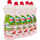 Wbrex Sıvı Bulaşık Deterjanı Nar Kokulu 650 ml * 5 - 3,2 lt