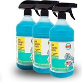 Wbrex Yağ,kireç,pas Sökücü Çok Amaçlı Sprey 3'ü 1 Arada Beyaz Sirke Katklılı 1000ml* 3 Adet - 3 kg