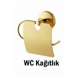 Wc Kağıtlık Tuvalet Kağıtlığı Gold Renk