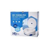 Wc Yükseltici Klozet Yükseltme Aparatı Kapaklı Kaymaz Sabitlemeli Hasta Yaşlı Tuvalet Yükseltici Hijyenik Ergonomik Tasarım