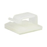 Wcl1206 Kablo Sabitleme Kelepçesi Klipsi Yapışkanlı Duvar Kablo Tutucu 16 x 15.7 x 10 MM Şeffaf 20 Adet