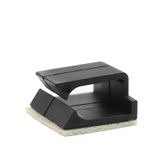 Wcl1206 Kablo Sabitleme Kelepçesi Klipsi Yapışkanlı Duvar Kablo Tutucu 16 x 15.7 x 10 MM Siyah 10 Adet