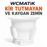 Wcmatik Alaturka Tuvalet Koku Önleyici Kapak | Kir Tutmayan Özel Kapak | Klozet Ve Alaturka Wc Gider Kapağı | Sıçrama Önleyici | Beyaz