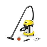 Wd 3-18 Akülü Islak/kuru Elektrikli Süpürge, Filtre, Derz ve Islak/kuru Başlığı Dahil, 225 Watt, Plastik Hazne: 17 L, Hortumu: 2 M, Pilsiz, Şarj Cihazı Yok, Sarı - 0 - Siyah