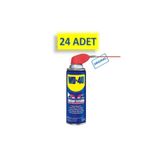 WD-40 Smart Straw Akıllı Pipetli Çok Amaçlı Sprey, Pas Sökücü, Yağ Çözücü, Temizleyici ve Koruyucu, 350ml, 24 Adet