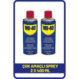 WD-40 Yağlayıcı ve Pas Sökücü Sprey 2 x 400 ML