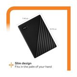 WD 6 TB My Passport taşınabilir harici sabit disk, cihaz yönetim yazılımı, yedekleme ve şifre koruması, PC, Xbox ve PS4 ile uyumlu, siyah