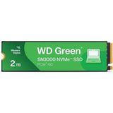 WD Green SN3000 2TB 5000/4200MB/s PCIe 4.0 NVMe SSD M.2 Bağlantı Tipi ile Uyumlu Sistemler İçin