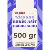 WD Türk 500 gr Borik Asit Katkısız ve Saf Ürün Temizlikte Etkili Kristal Formda