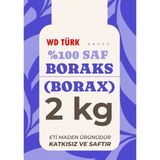 WD Türk Boraks 2 kg %100 Saf ve Doğal 10 Yıkama Leke Çıkarma Gücü ile Ultra Temizlik