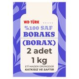 Wd Türk Wd Türk Boraks 2 Adet 1 Kg %100 Saf Ve Doğal