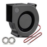 WDERAIR 12V DC Fırçasız Blower Fan Yüksek Hızlı Şişme Fan Değiştirme Çift Bilyalı Rulman 75mm x 30mm 2Pin