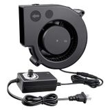 WDERAIR 97 mm x 33 mm Çift Top 12 Volt Şişirilebilir Yedek Fan Üfleyici Yüksek CFM AC Power Pulg 110 V 220 V Değişken Hız Kontrolörü Kendin Yap Soğutma Havalandırma Egzoz Projeleri için